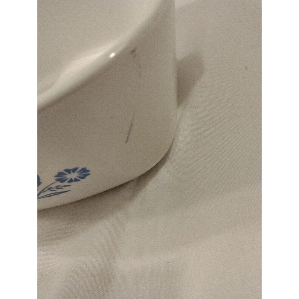 RARE‎ Mistake Crooked Print on Vintage Corning Ware Cornflower P-43-B 2 3/4 Cup